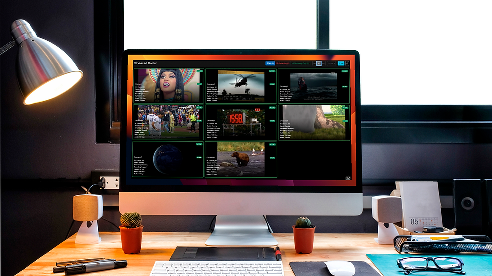 Timeline and animated template preview within VEAS CG, a powerful character generator for television.