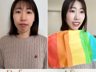【岡山倉敷】30歳からの垢抜け✨ソフトエレガント診断後のメイクレッスン＆ショッピング同行事例ビフォーアフター　パーソナルカラー診断 