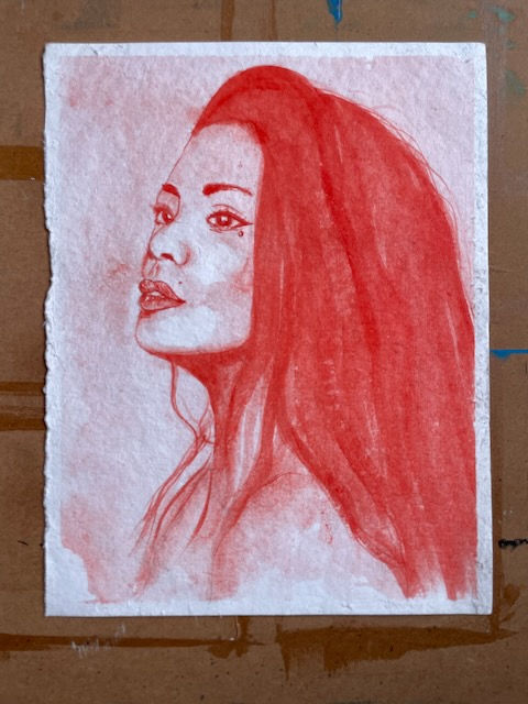 Portraits of Colours - Red - Original Art - Watercolour Painting