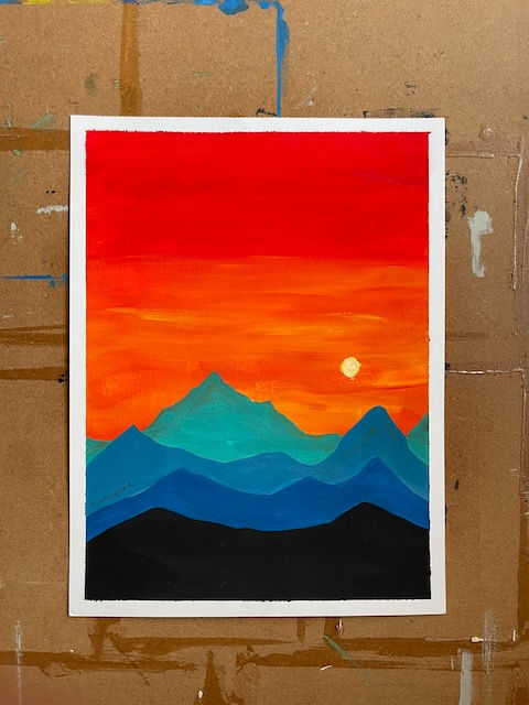 Landscape paintings - Original Art - Gouache Painting