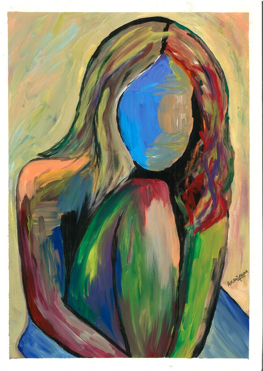 All of me is enough - A4 Canvas Art Print