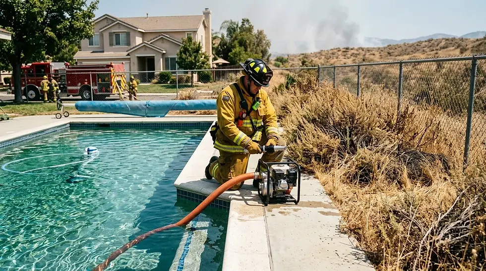 Piscine et débroussaillement dans le Var : votre bassin peut-il servir de réserve d'eau incendie ?