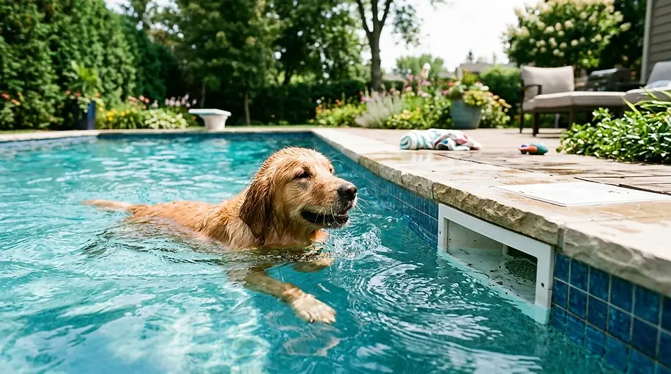 Chien dans la piscine : risques pour l'animal, effets sur l'eau et sur le filtre