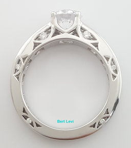 Tacori Semi-Mount Diamond 67298 Engagement Ring 0.82 ct 18k White Gold $6,700