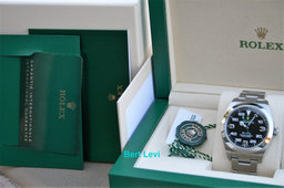 ROLEX 116900 AIRKING WATCH GREEN HAND 40MM