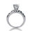 Thumbnail: Ladies 14KT White Gold Platinum Fancy Engagement Ring ENR1018