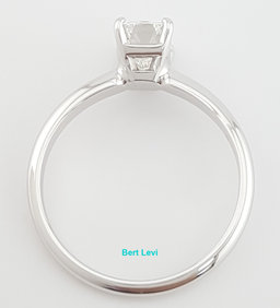 Emerald Cut Diamond Solitaire Engagement Ring 0.96 ct 14k White Gold Rtl $8K