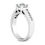 Thumbnail: Ladies 14KT White Gold Platinum Fancy Engagement Ring ENR7467