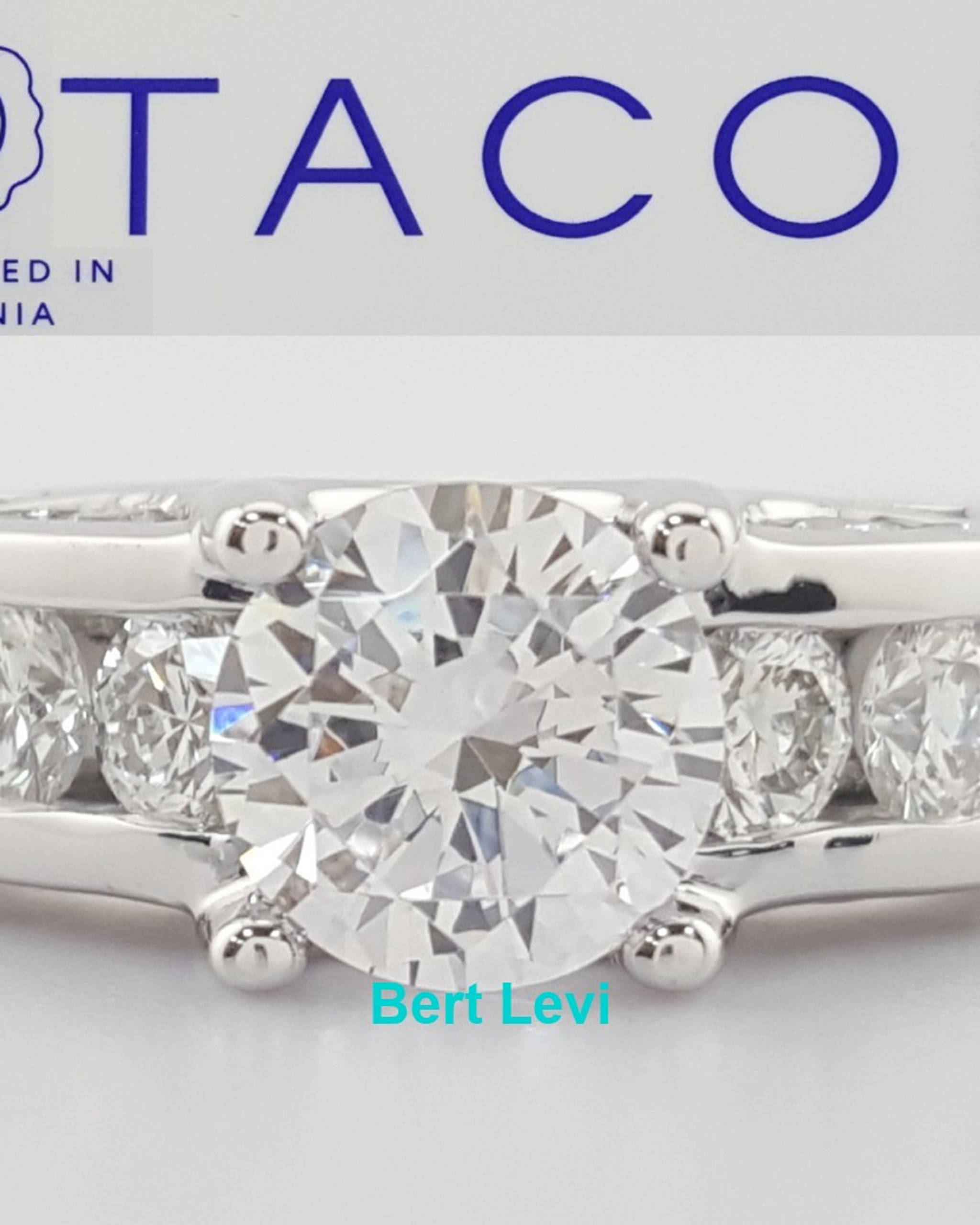 Tacori Diamond Semi-Mount Engagement Ring 1.17 ct 18k White Gold # 67280 $9,230