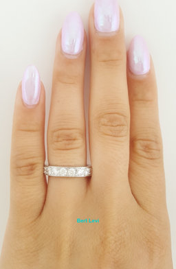 Graff Diamond Eternity Wedding Band 18k White Gold 2 ct 4mm Retail $13K