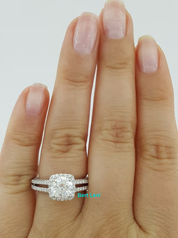 Verragio Venetian 5007CU 18K White Gold Halo Semi-Mount Engagement Ring 0.40 ct