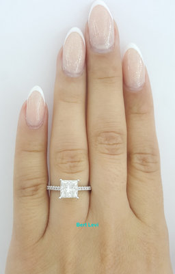 Tiffany & Co Novo Princess Cut Diamond Engagement Ring 1.7 ct Plat Retail $32.3K