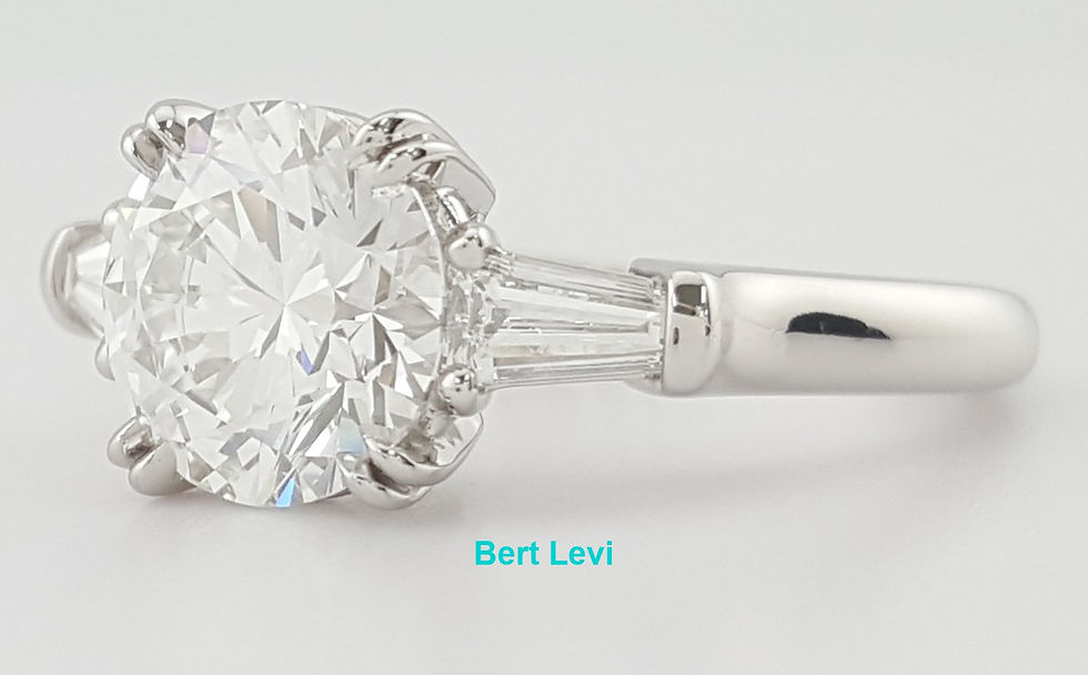 Thumbnail: Harry Winston Classic Round Diamond Three Stone Engagement Ring 2.4 ct Rtl $66K