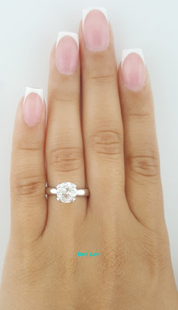 Antique Old European Cut Diamond Solitaire Engagement Ring 1.58 ct Platinum