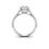 Thumbnail: Ladies 14KT White Gold Platinum Fancy Engagement Ring ENR9312-1