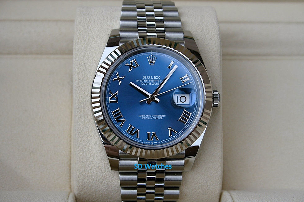 ROLEX 126334 DATEJUST 41MM BLUE AZZURRO DIAL