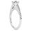 Thumbnail: Ladies 14KT White Gold Platinum Round Diamond Tailored Engagement Set ENS3062-A