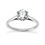 Thumbnail: Ladies White Gold Platinum Round Diamond Solitaire Engagement Set ENS2156-1.50-A