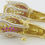 Thumbnail: Vintage HIMO Tulip Earrings 18k Yellow Gold 10.3 grams Lab Created Stones