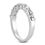 Thumbnail: Ladies 14KT White Gold Platinum Round Diamond Wedding Band WB294-5