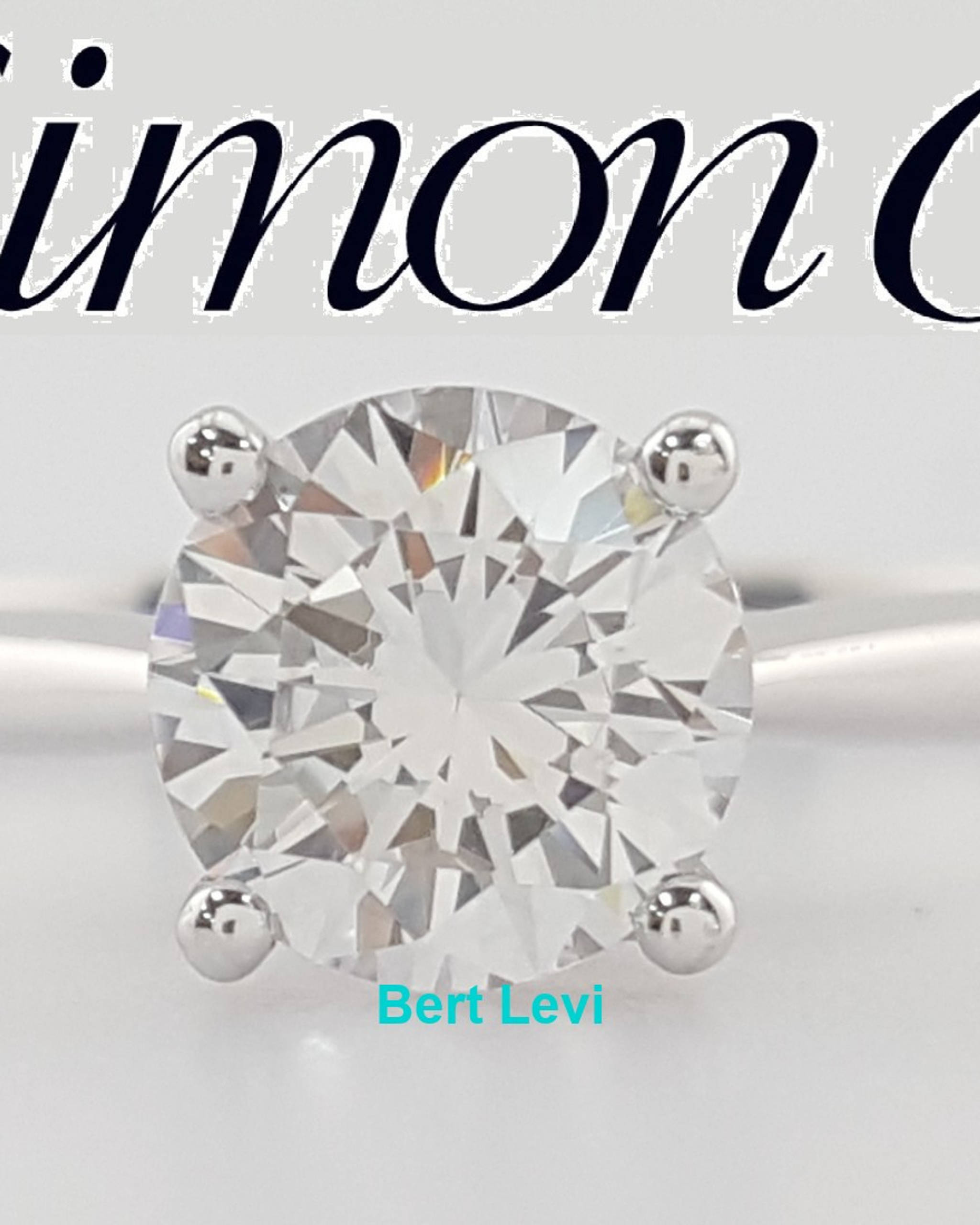 Simon G MR2954 Solitaire Semi-Mount 18k White & Rose Gold Engagement Ring $1,740