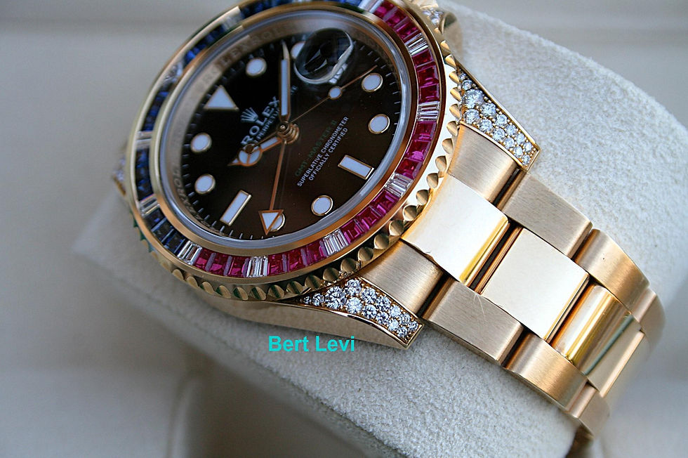 Thumbnail: ROLEX 116758SARU 18K YELLOW GOLD GMT MASTER II WATCH
