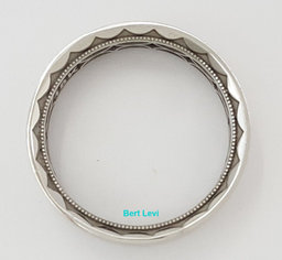 TACORI Sculpted Crescent 109-6S 6mm Men's 18K White Gold Wedding Band Rtl $2,150