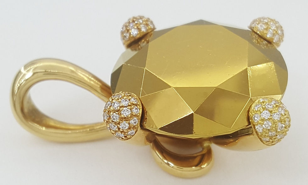 Thumbnail: Chopard Golden Diamond Collection Pendant 18k Yellow Gold & Titanium