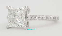Tiffany & Co Novo Princess Cut Diamond Engagement Ring 1.7 ct Plat Retail $32.3K