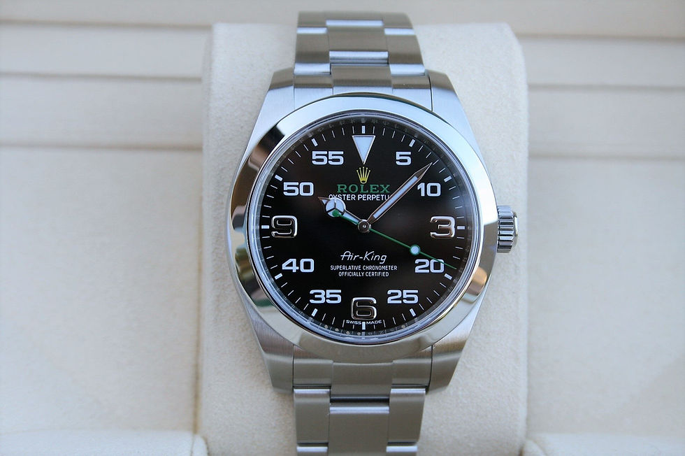 ROLEX 116900 AIRKING GREEN HAND 40MM WATCH