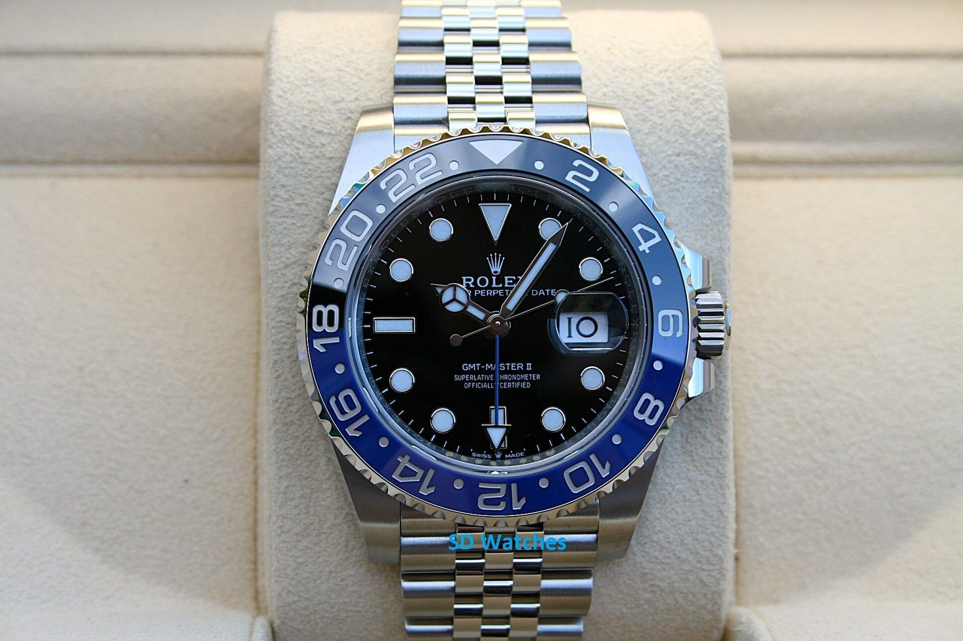 ROLEX 126710BLNR GMT MASTER II WATCH BATGIRL