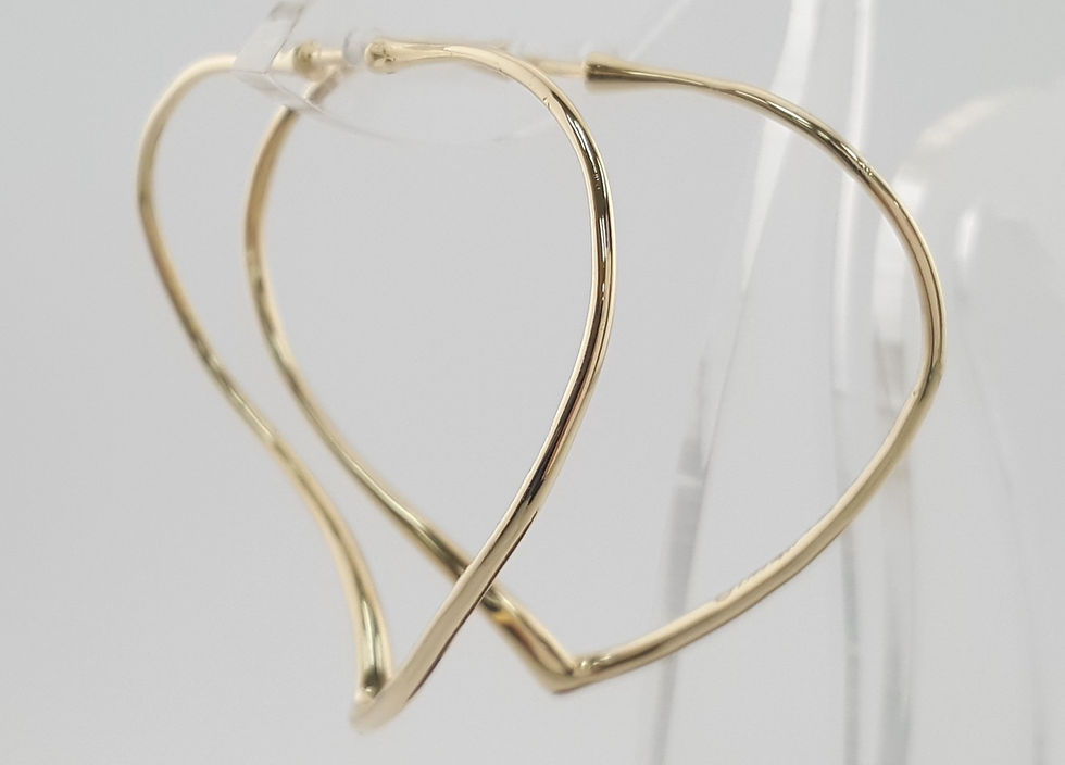 Thumbnail: Tiffany & Co Elsa Peretti Open Heart Hoop Earrings 18k Yellow Gold Large $8,400