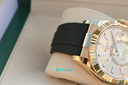 ROLEX 326238 SKYDWELLER WATCH YELLOW GOLD OYSTERFLEX