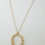 Thumbnail: Diamond Circle Pave Bead Necklace 18K Rose Gold Italy 0.4 ct 16'-18"