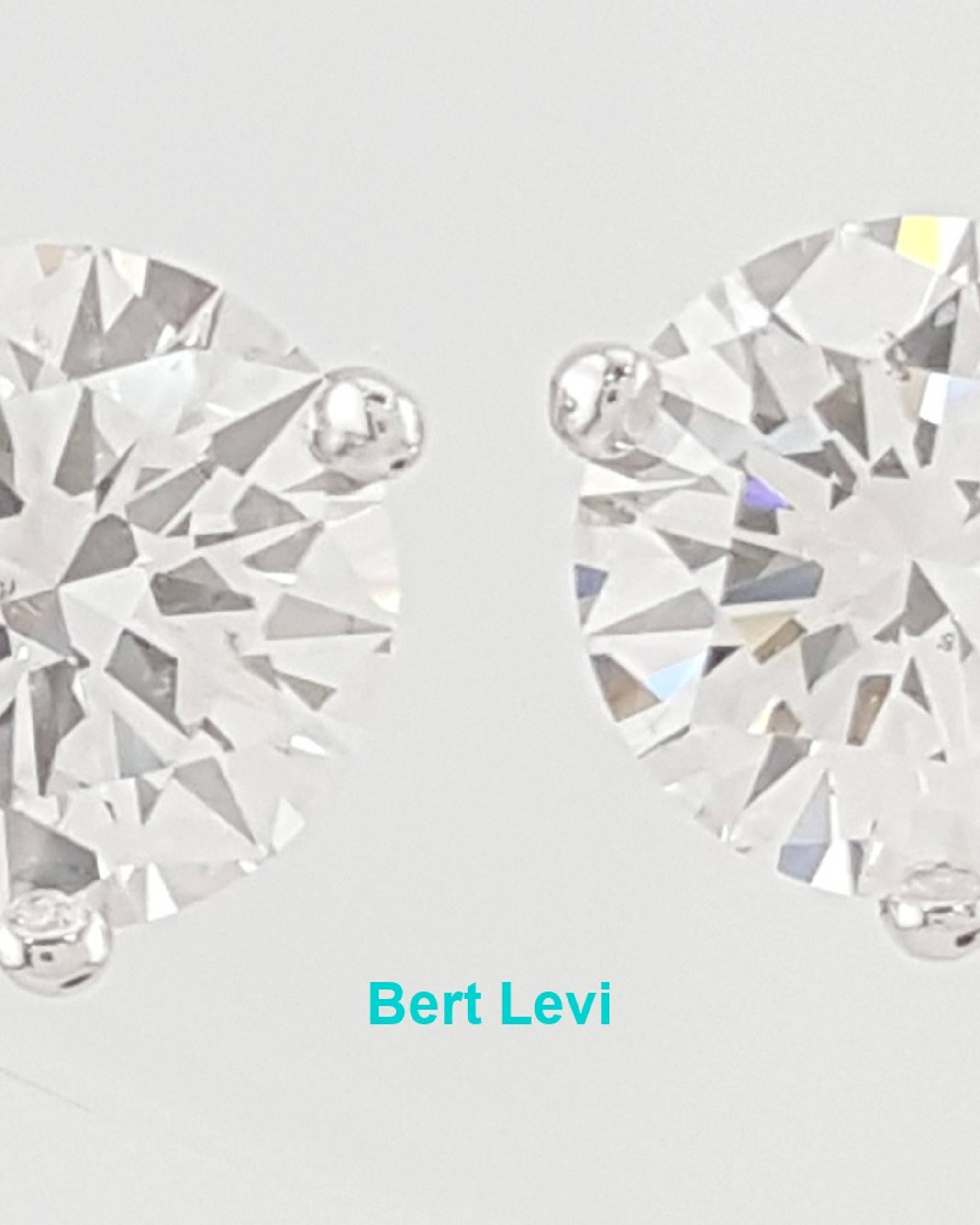 Natural Round Brilliant Cut Diamond Stud Earrings 1.44 ct 14k WG GIA Rtl $6.3K