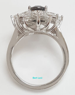 Brazil Alexandrite Marquise Diamond Platinum Ballerina Ring 3.53 ct Retail $50K