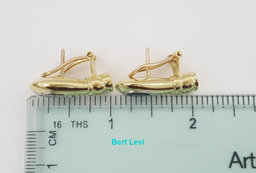 Pablo Sapphire & Diamond Vintage Earrings 1.7 ct 18K Gold 16.3 Grams