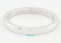 Tiffany & Co Novo Half Circle Diamond Wedding Band Ring 0.25 ct Platinum $3,400