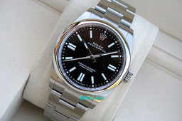 ROLEX 134300 OYSTER PERPETUAL WATCH BLACK DIAL