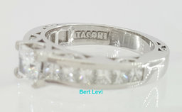 TACORI Neotare Princess Diamond Engagement Ring 18K Gold AGS 1.90 ct Rtl $13,090