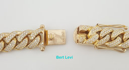 Cuban Diamond Chain Necklace 20 ct 340.6 Grams 22" 10K Yellow Gold 16mm Rtl $80K