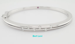 Roberto Coin Classica Parisienne Diamond Bracelet 0.42 ct 18k Gold 6.5" 24.6 Gr