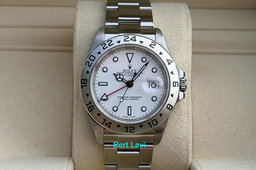 ROLEX 16570 EXPLORER II WATCH WHITE DIAL POLAR 40MM