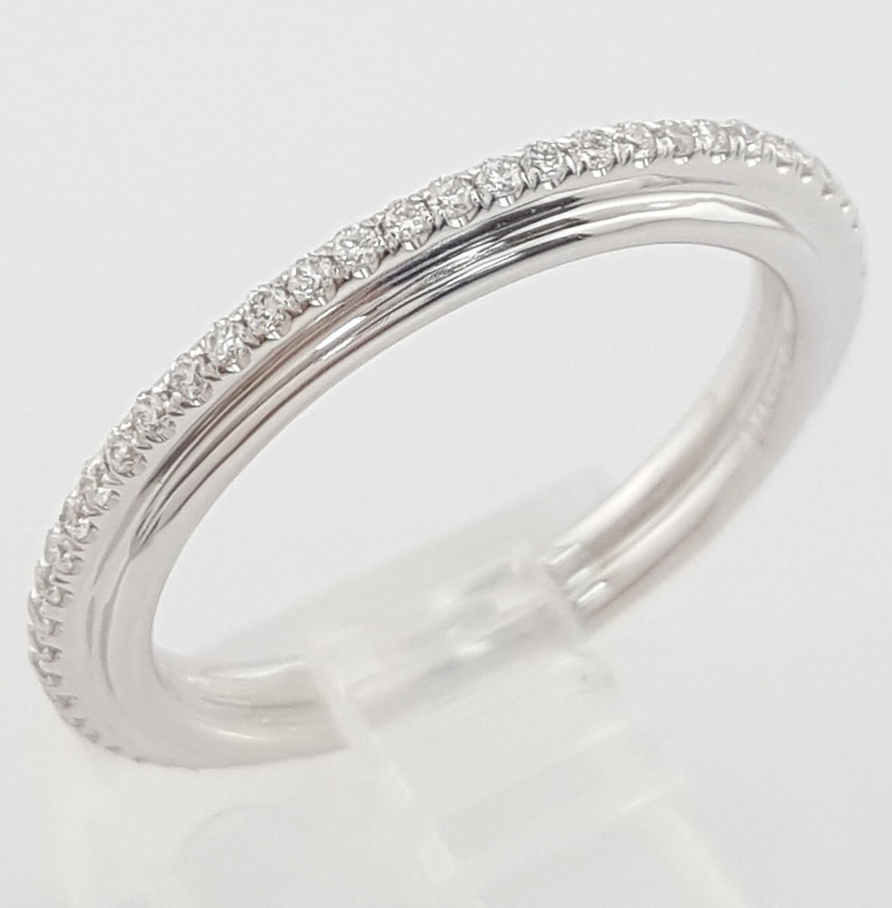 Thumbnail: Danhov Diamond Classico Wedding Band CB118-Q 18k White Gold 0.21 ct Rt $3,610