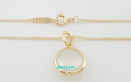 Tiffany & Co Paloma Picasso Moonstone 18K Yellow Gold Pendant Necklace 18"