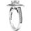 Thumbnail: Ladies 14KT White Gold Platinum Round Diamond Tailored Engagement Set ENS3248-A