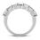 Thumbnail: Ladies 14KT White Gold Platinum Diamond Wedding Band WB1805