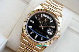 ROLEX 228238 DAY-DATE WATCH ONYX DIAMOND DIAL