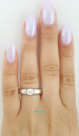 Tiffany & Co Etoile Round Diamond Solitaire Plat Engagement Ring 0.51 ct $6.7k