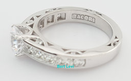 Tacori Semi-Mount Diamond 67298 Engagement Ring 0.82 ct 18k White Gold $6,700